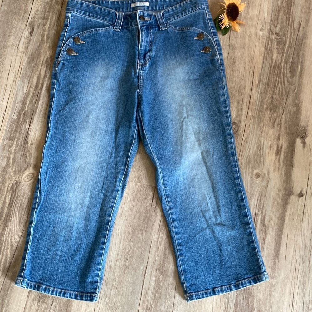 Vintage‎ Sailor Nautical Capri Length Jeans Size 6